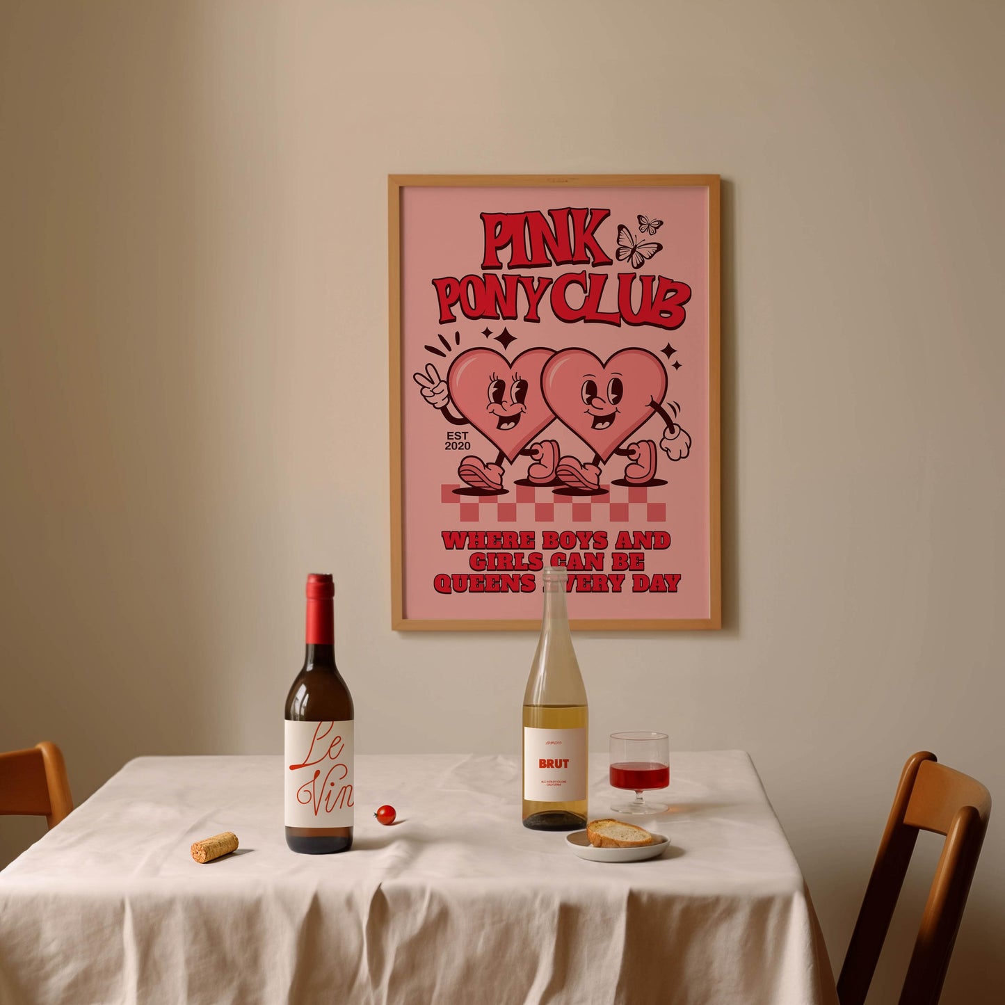Pink Pony Club Inspired Art Print