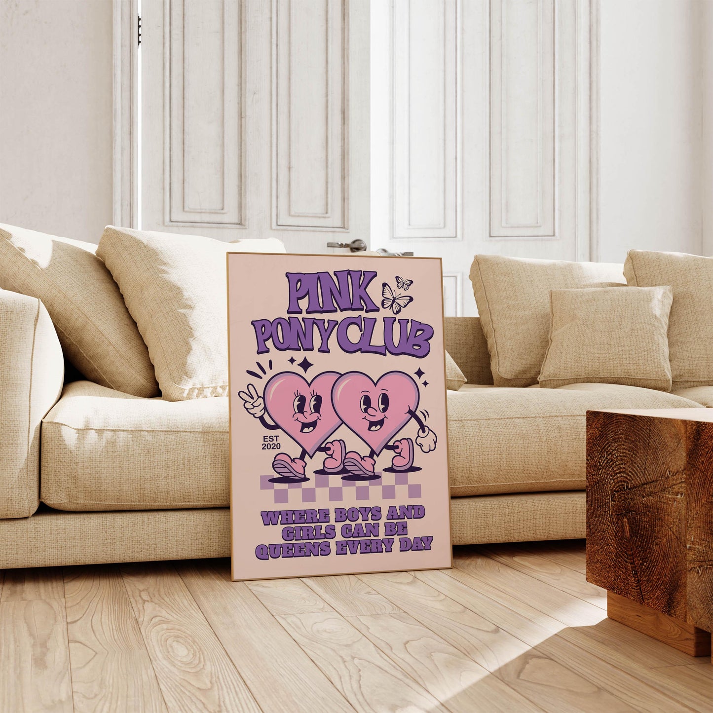 Pink Pony Club Inspired Art Print