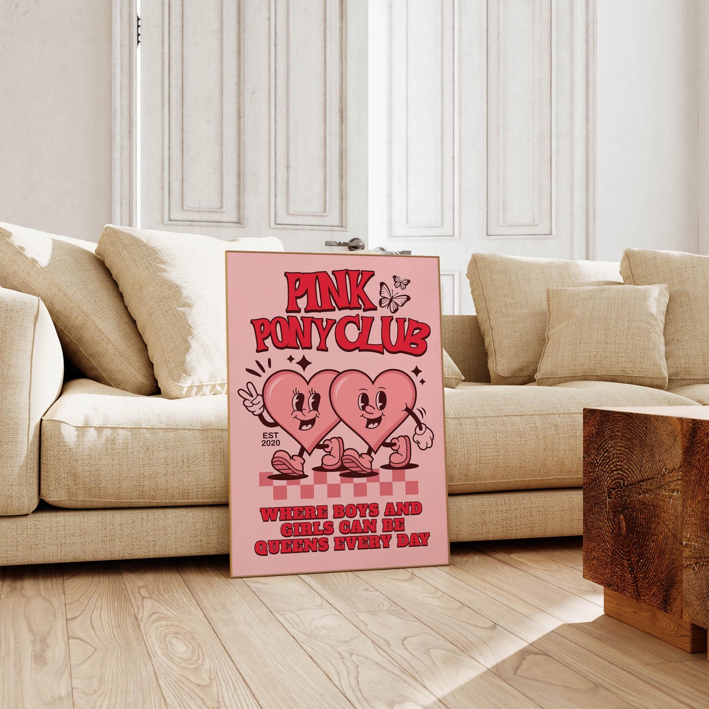 Pink Pony Club Inspired Art Print