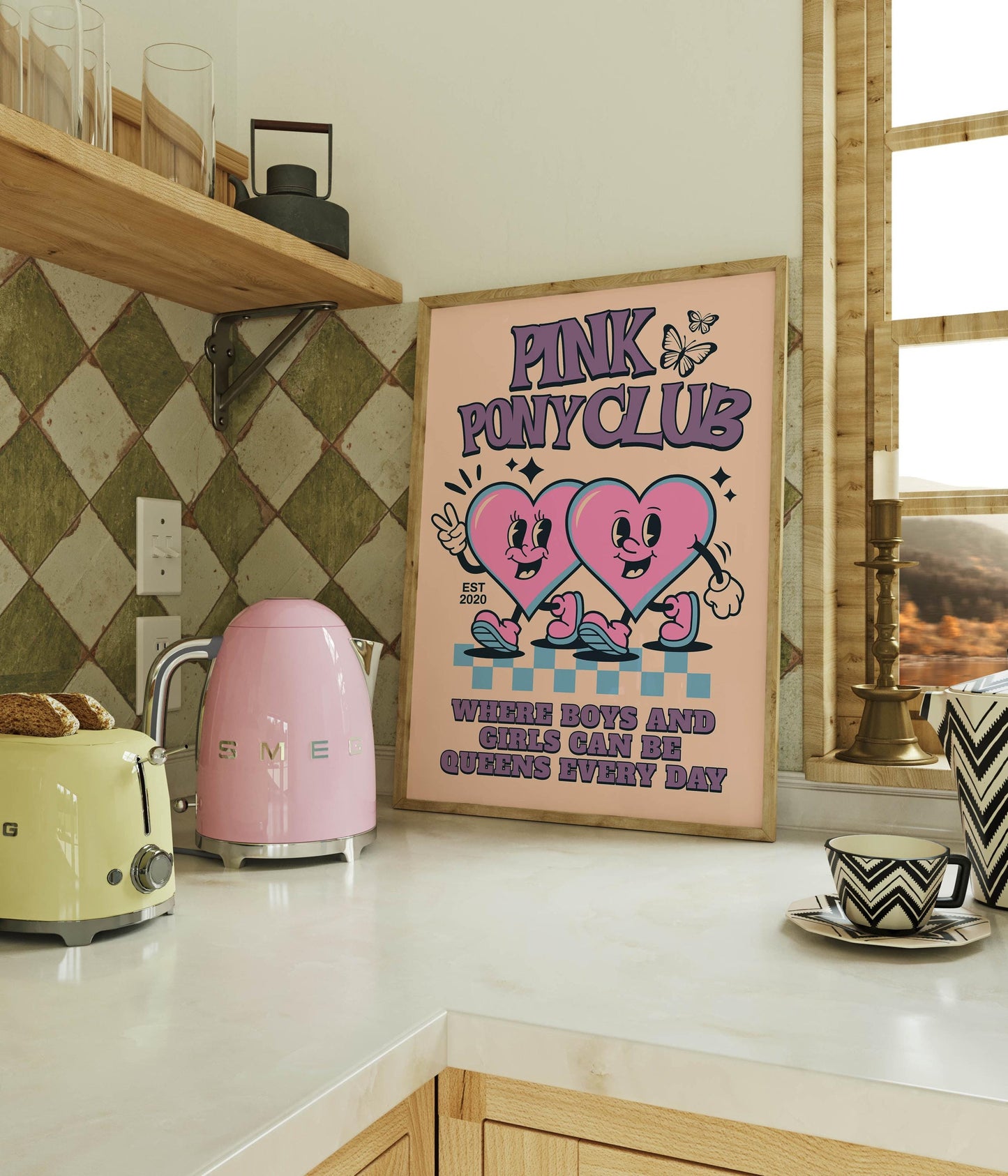 Pink Pony Club Inspired Art Print