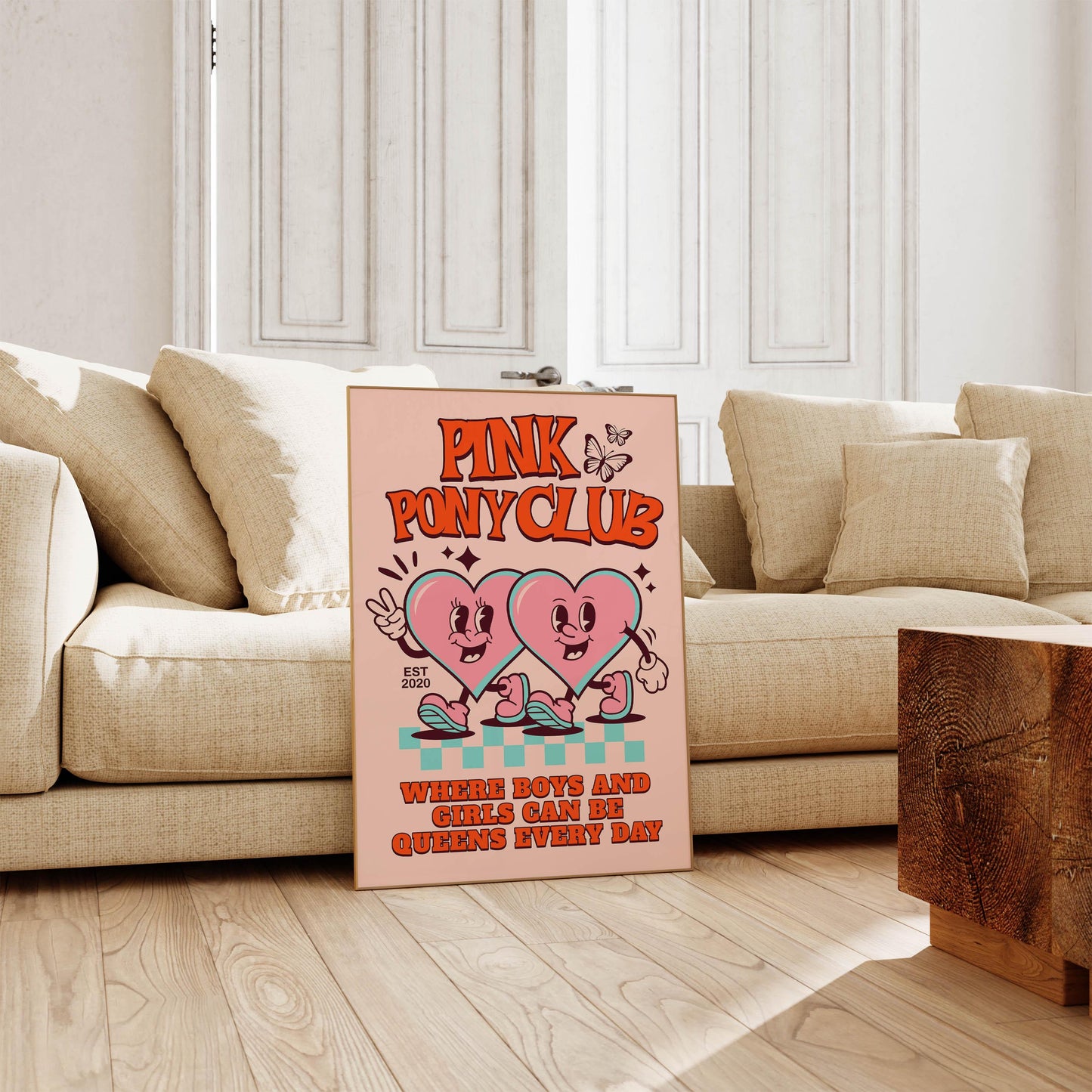 Pink Pony Club Inspired Art Print
