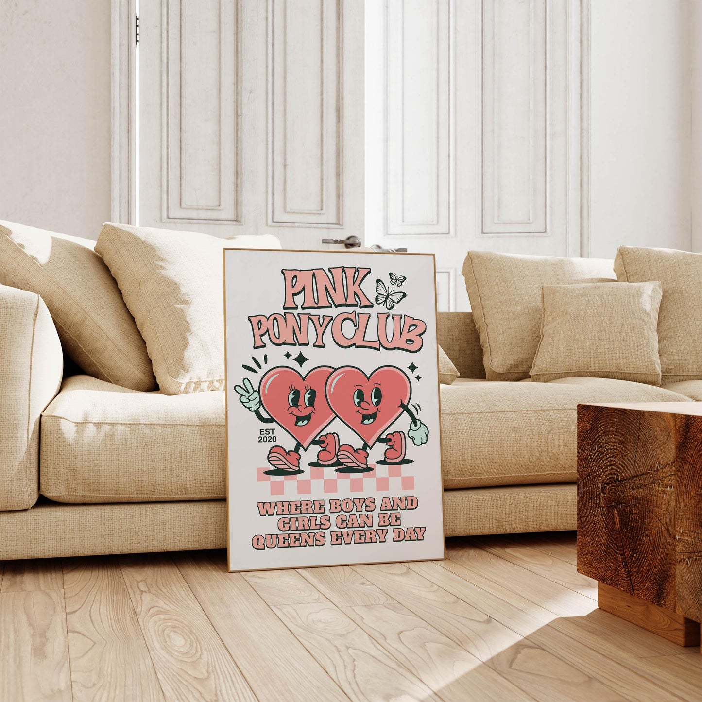 Pink Pony Club Inspired Art Print