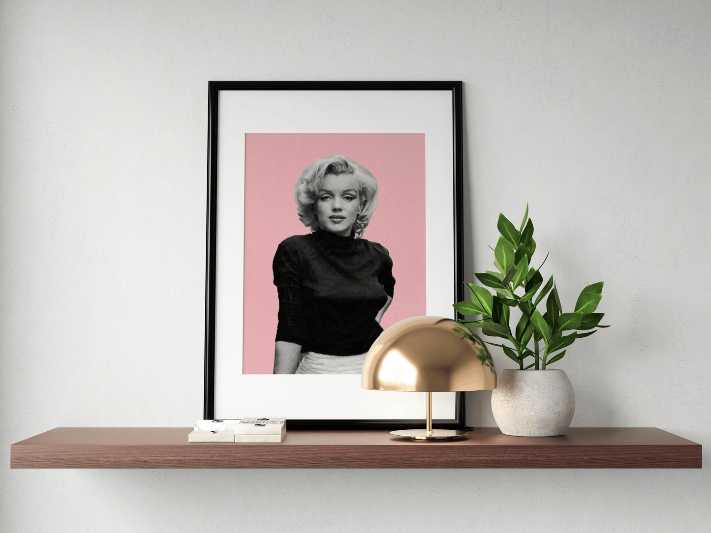 Marilyn Monroe Art Print | Marilyn Monroe Print | Pastel Pink Print | A4 A3 16x12 | Marilyn Monroe Wall Art | Retro Print | Vintage Style