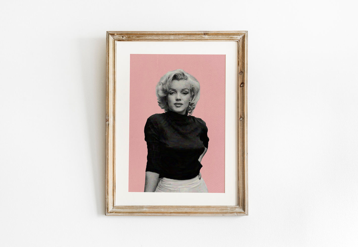 Marilyn Monroe Art Print | Marilyn Monroe Print | Pastel Pink Print | A4 A3 16x12 | Marilyn Monroe Wall Art | Retro Print | Vintage Style