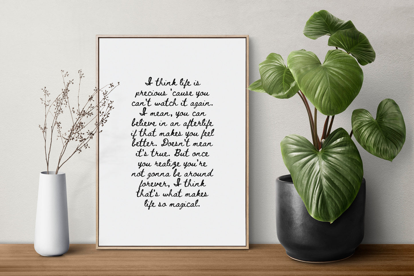Afterlife Inspired Art Print, Ricky Gervais Quote Wall Art , Ricky Gervais, Afterlife, Life Quotes, Quote Print,