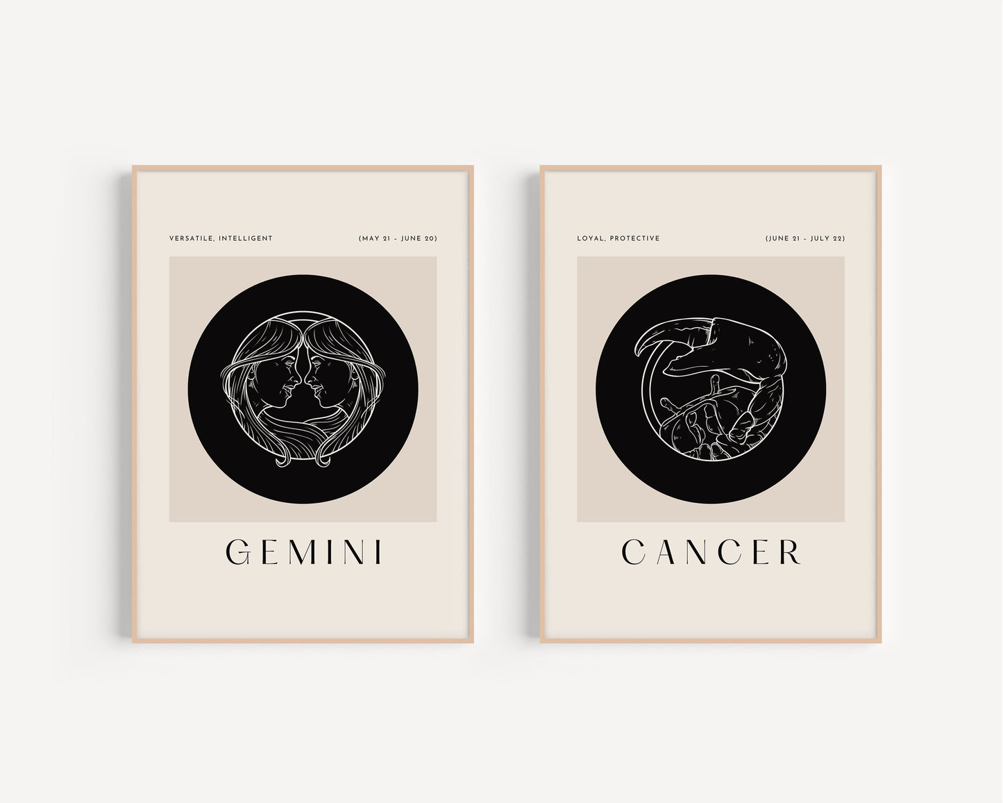 7x5/A4/A3 Zodiac Art Prints, Star Signs Wall Art, Zodiac Prints, Aesthetic Prints, Star signs Wall Decor, Zodiac Posters, Different Zodiacs