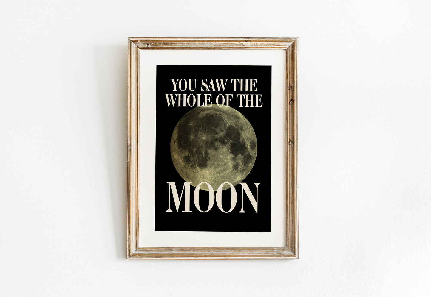 The Waterboys Inspired Print, The Whole Of The Moon Lyrics Print, Retro, Music Wall Art, Indie Music Print, Gig Concert Poster, Music Prints