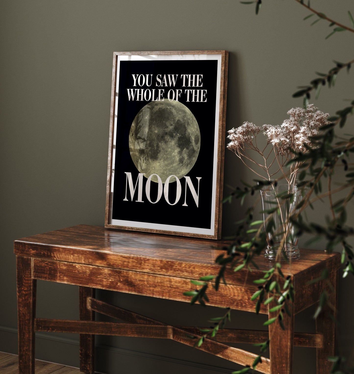 The Waterboys Inspired Print, The Whole Of The Moon Lyrics Print, Retro, Music Wall Art, Indie Music Print, Gig Concert Poster, Music Prints