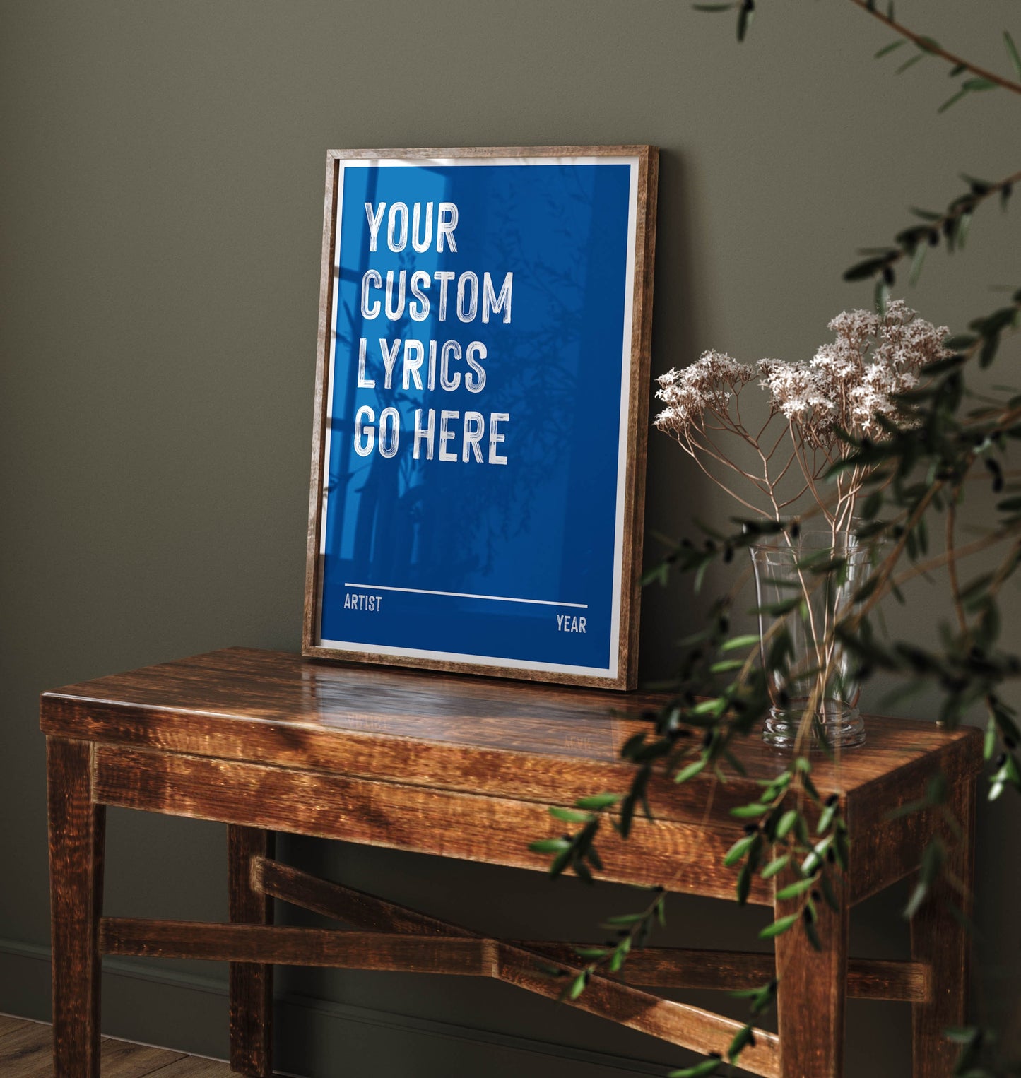 Your Custom Lyrics Art Print, Choose your Favourite Lyrics Wall Art, Custom Print, Any Lyrics Personalised Choice, A5 A4 A3, Lyrics Print,