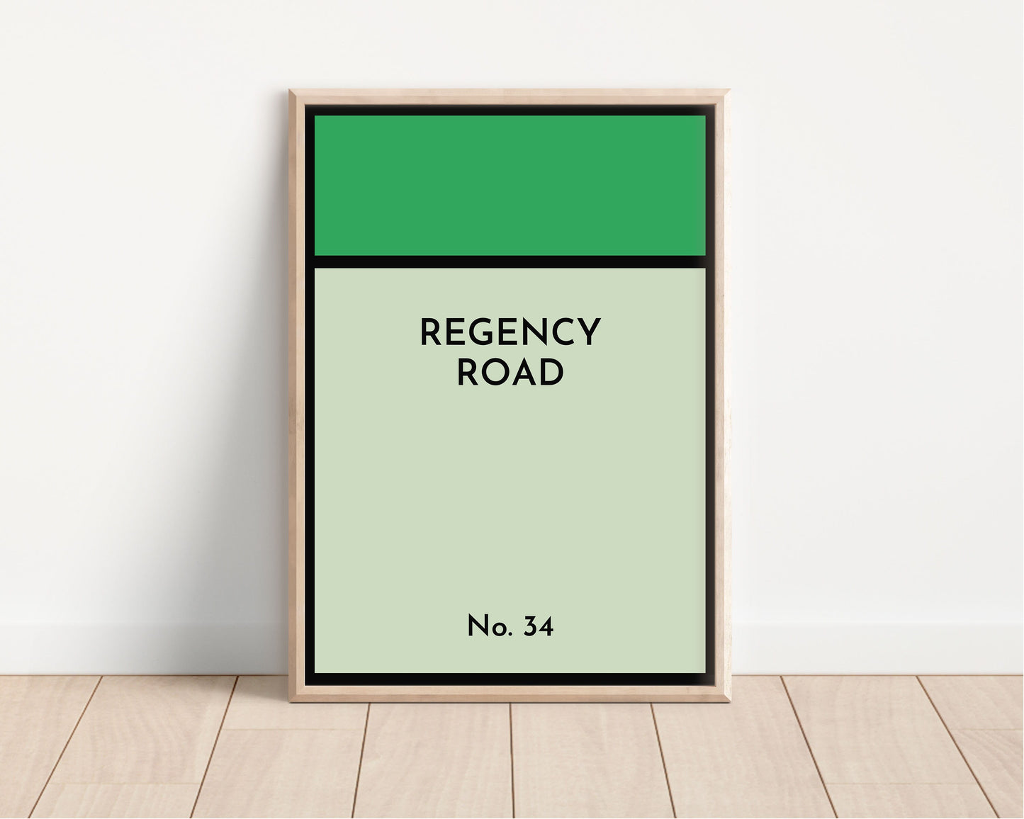 Custom Inspired Monopoly Board Print, Gift Idea, Custom Monopoly Property Street, New Home Gift, Housewarming, A5 A4 A3 A2, Personalised
