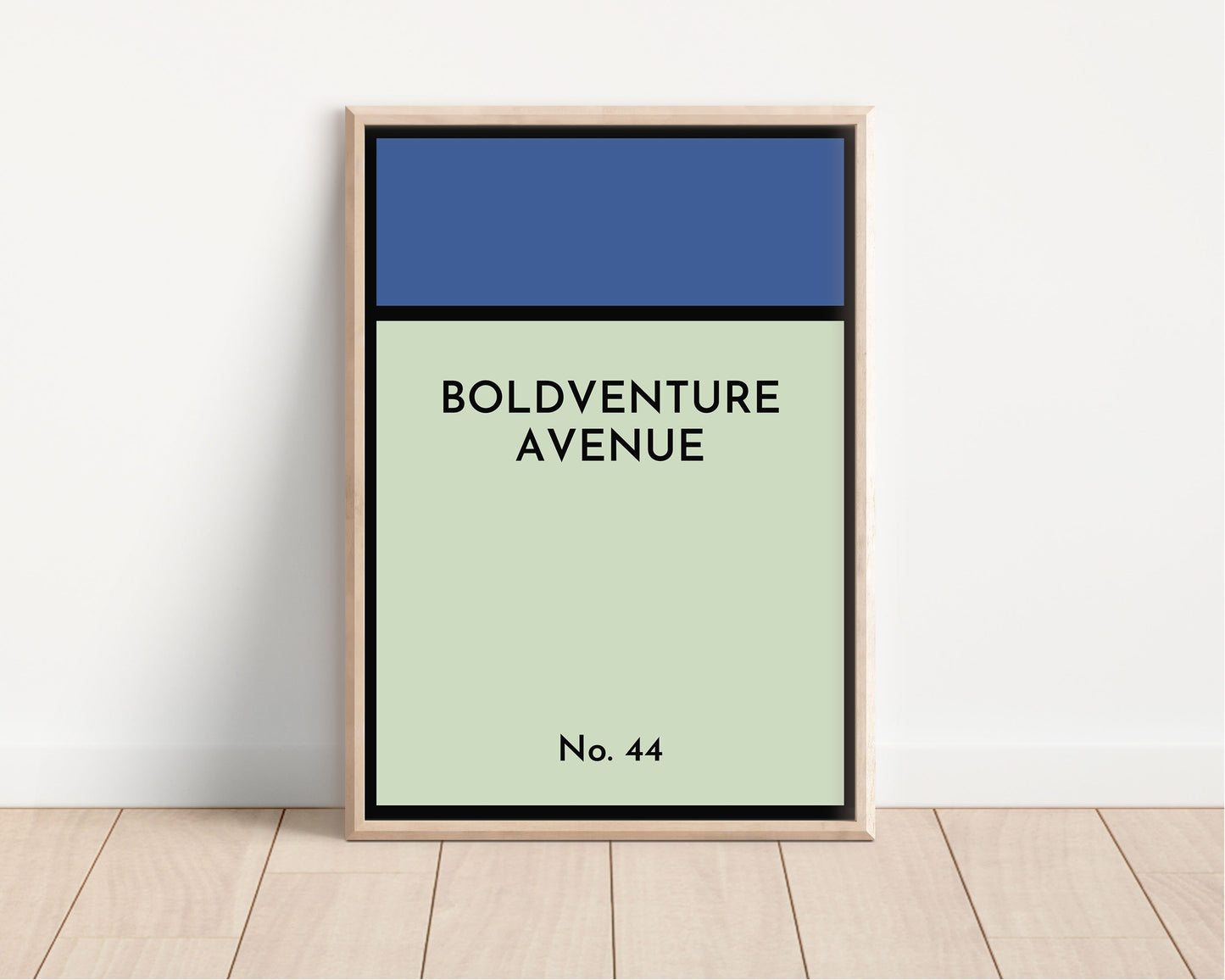 Custom Inspired Monopoly Board Print, Gift Idea, Custom Monopoly Property Street, New Home Gift, Housewarming, A5 A4 A3 A2, Personalised