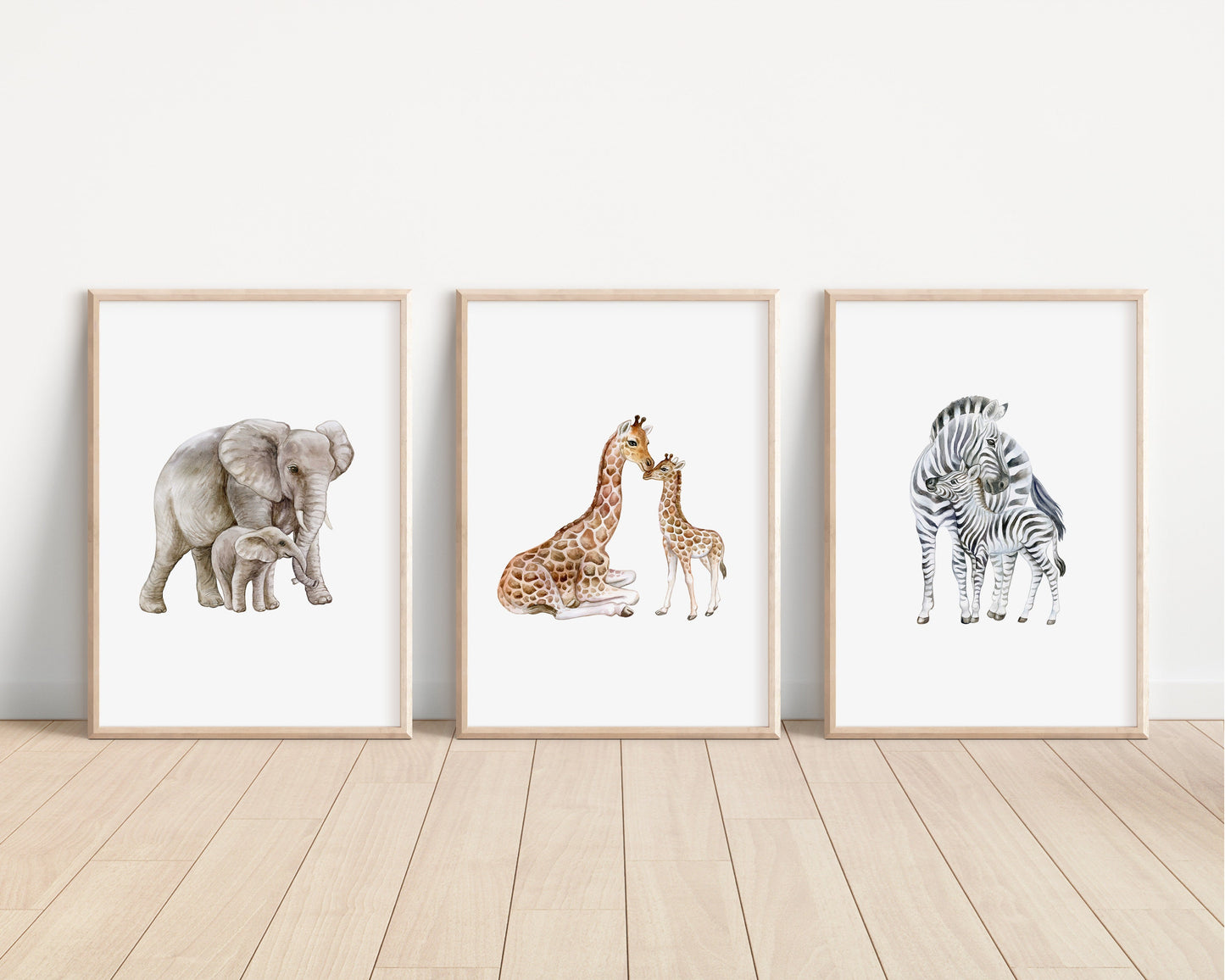 Safari Animal Prints, Lions, Elephants, Choose Your Own Set of 3 Prints, Safari Nursery Décor, Safari Nursery, Watercolour Animal Prints