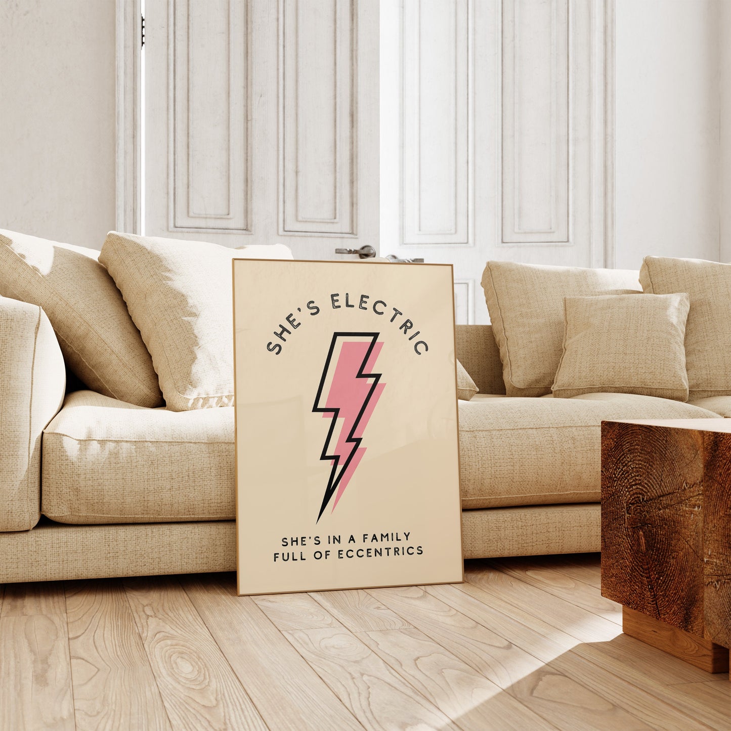 She's Electric Oasis Inspired Art Print, Oasis Wall Art, She's Electric, Music Print, Rock Music Art, Music Wall Art, Oasis, Music Lyrics,