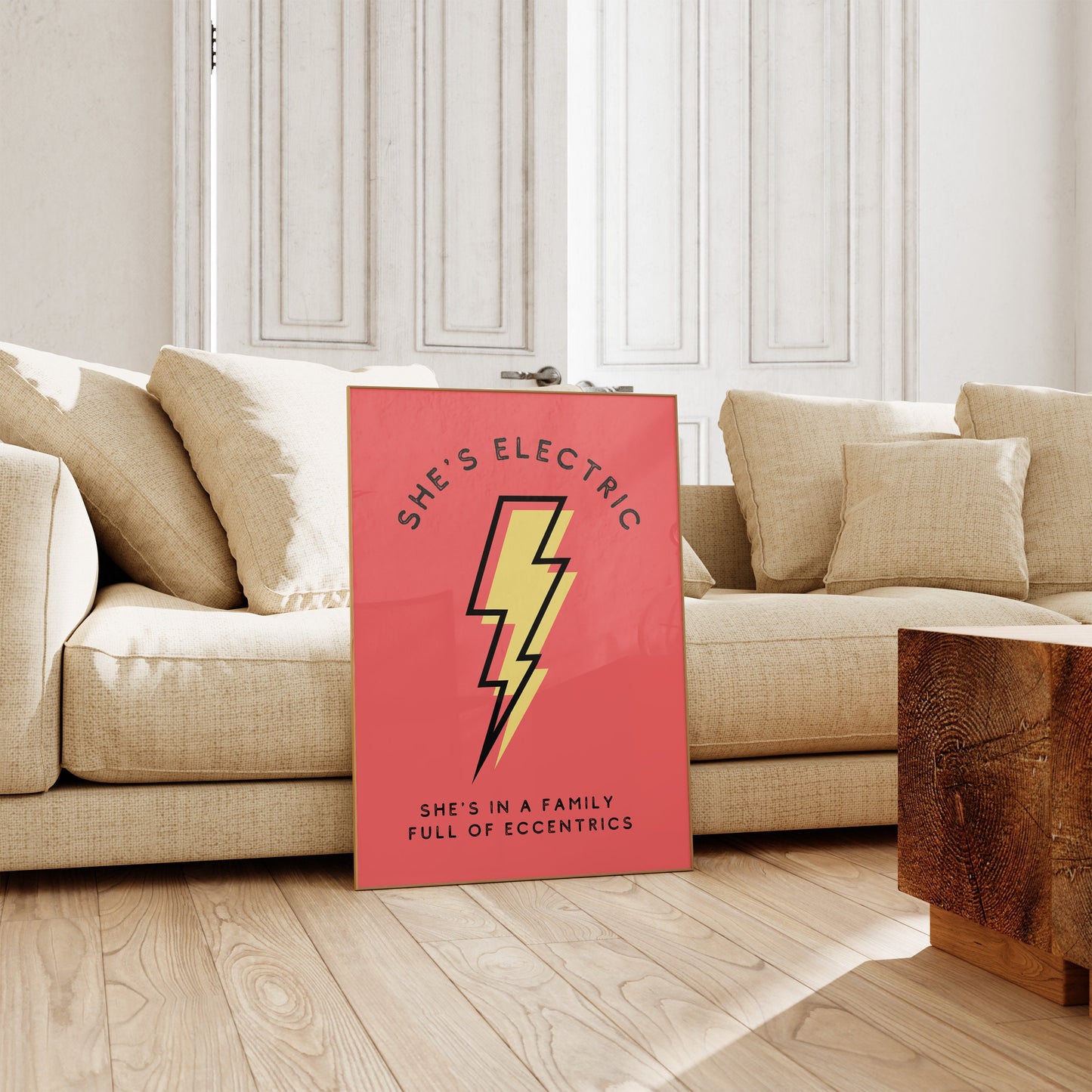 She's Electric Oasis Inspired Art Print, Oasis Wall Art, She's Electric, Music Print, Rock Music Art, Music Wall Art, Oasis, Music Lyrics,