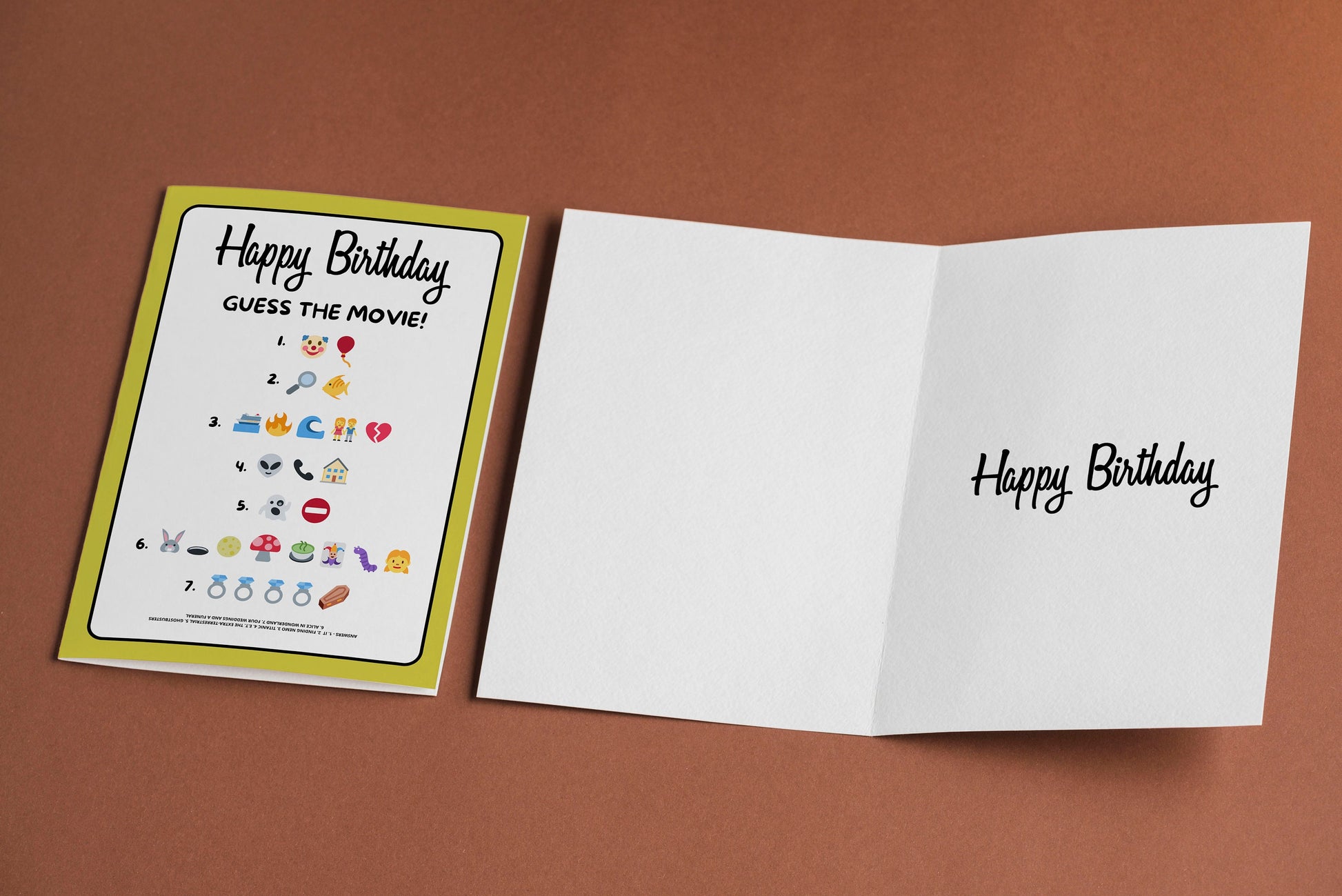 Unique Birthday Card For Movie Fan