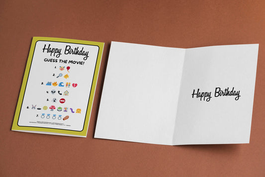 Unique Birthday Card For Movie Fan