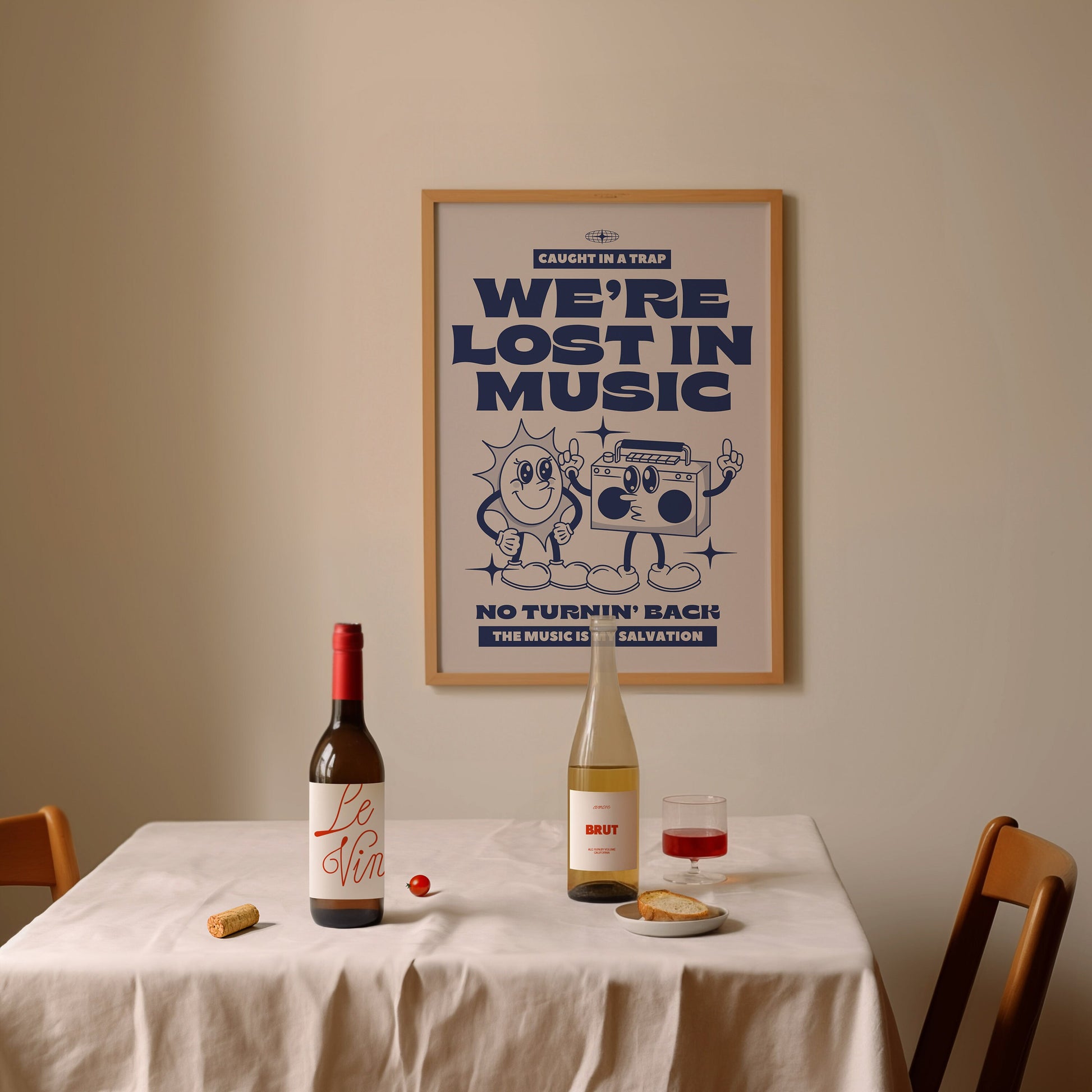 Lost In Music Inspired Art Print, Music Lyrics Wall Art, Lost In Music, Retro Music Print, Music Wall Art, Disco Print, Music Lyrics