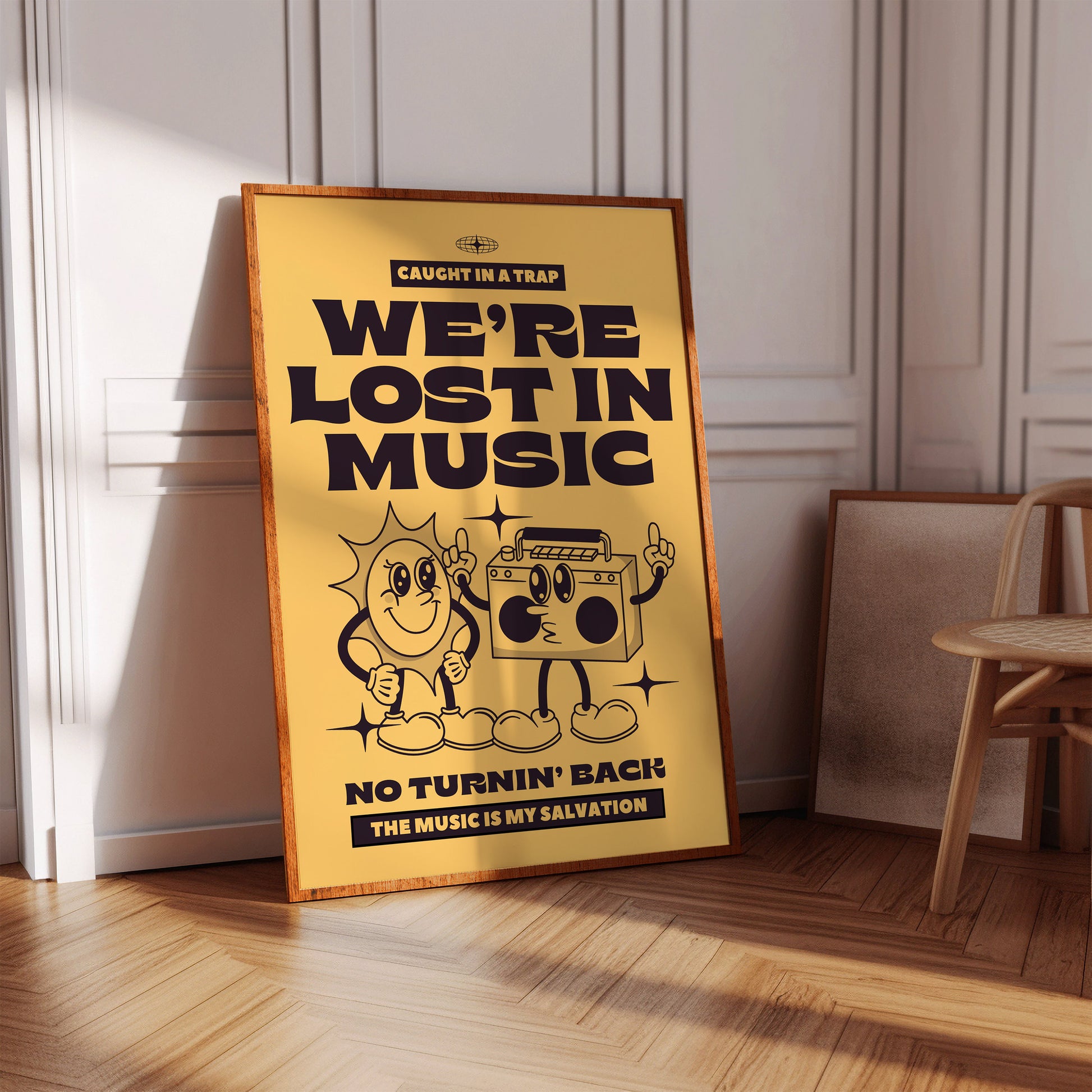Lost In Music Inspired Art Print, Music Lyrics Wall Art, Lost In Music, Retro Music Print, Music Wall Art, Disco Print, Music Lyrics