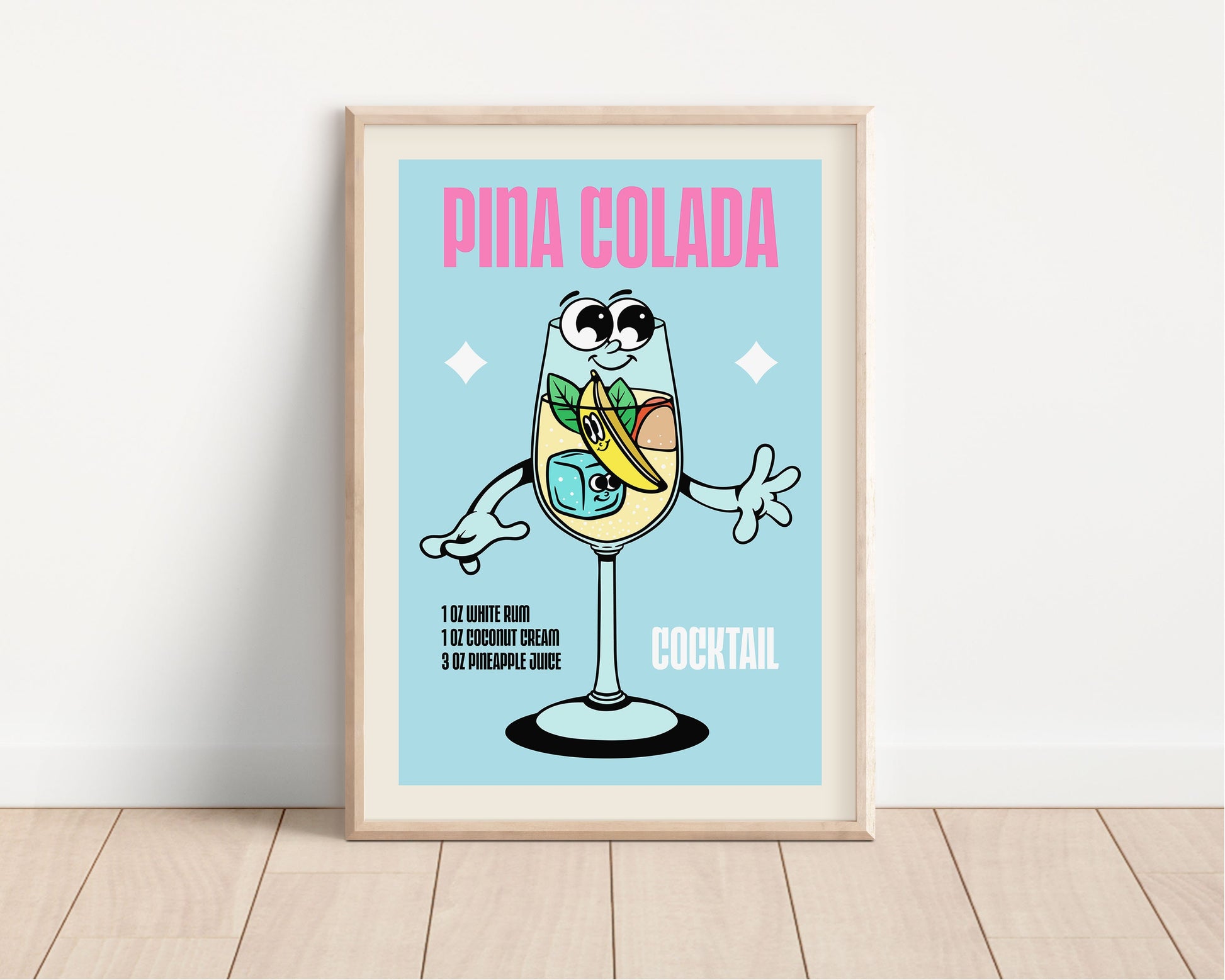 Retro Cocktails Inspired Art Prints, Retro Cocktails Wall Art, Aperol Spritz, Retro Prints, Pina Colada, Sunday Vibes Print, Drink Prints