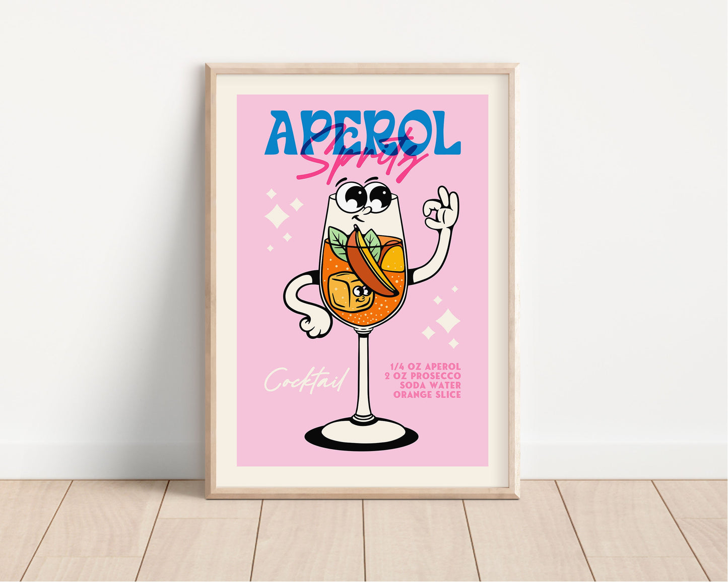 Retro Cocktails Inspired Art Prints, Retro Cocktails Wall Art, Aperol Spritz, Retro Prints, Pina Colada, Sunday Vibes Print, Drink Prints
