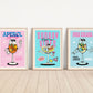 Retro Cocktails Inspired Art Prints, Retro Cocktails Wall Art, Aperol Spritz, Retro Prints, Pina Colada, Sunday Vibes Print, Drink Prints