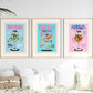 Retro Cocktails Inspired Art Prints, Retro Cocktails Wall Art, Aperol Spritz, Retro Prints, Pina Colada, Sunday Vibes Print, Drink Prints