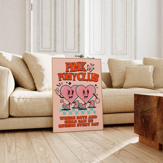 Pink Pony Club Inspired Art Print