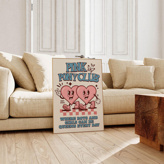 Pink Pony Club Inspired Art Print