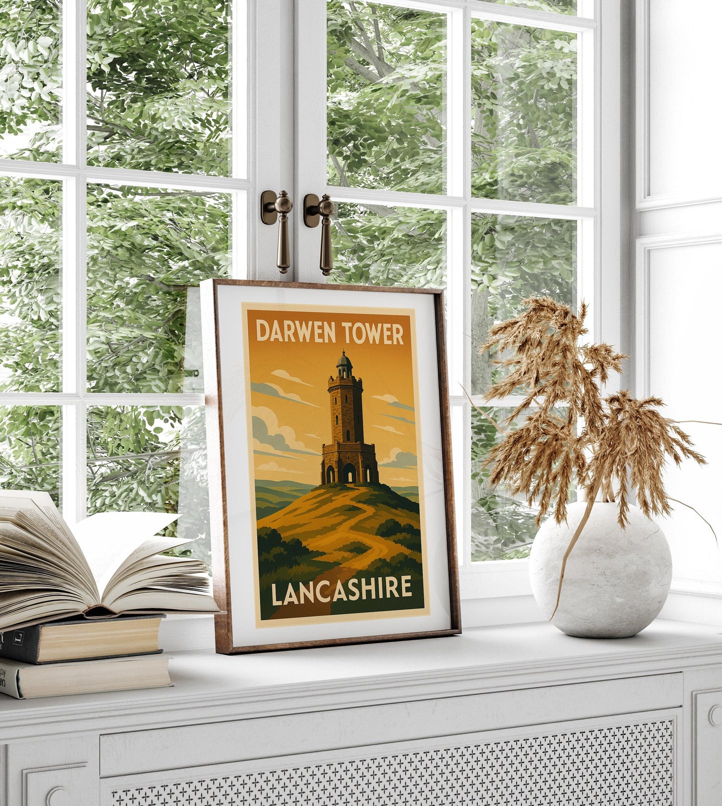 Darwen Tower Print, Jubilee Tower Wall Art, Lancashire Landmark Poster, Darwen Home Decor, Darwen Gift, Local Landmarks, Darwen Prints