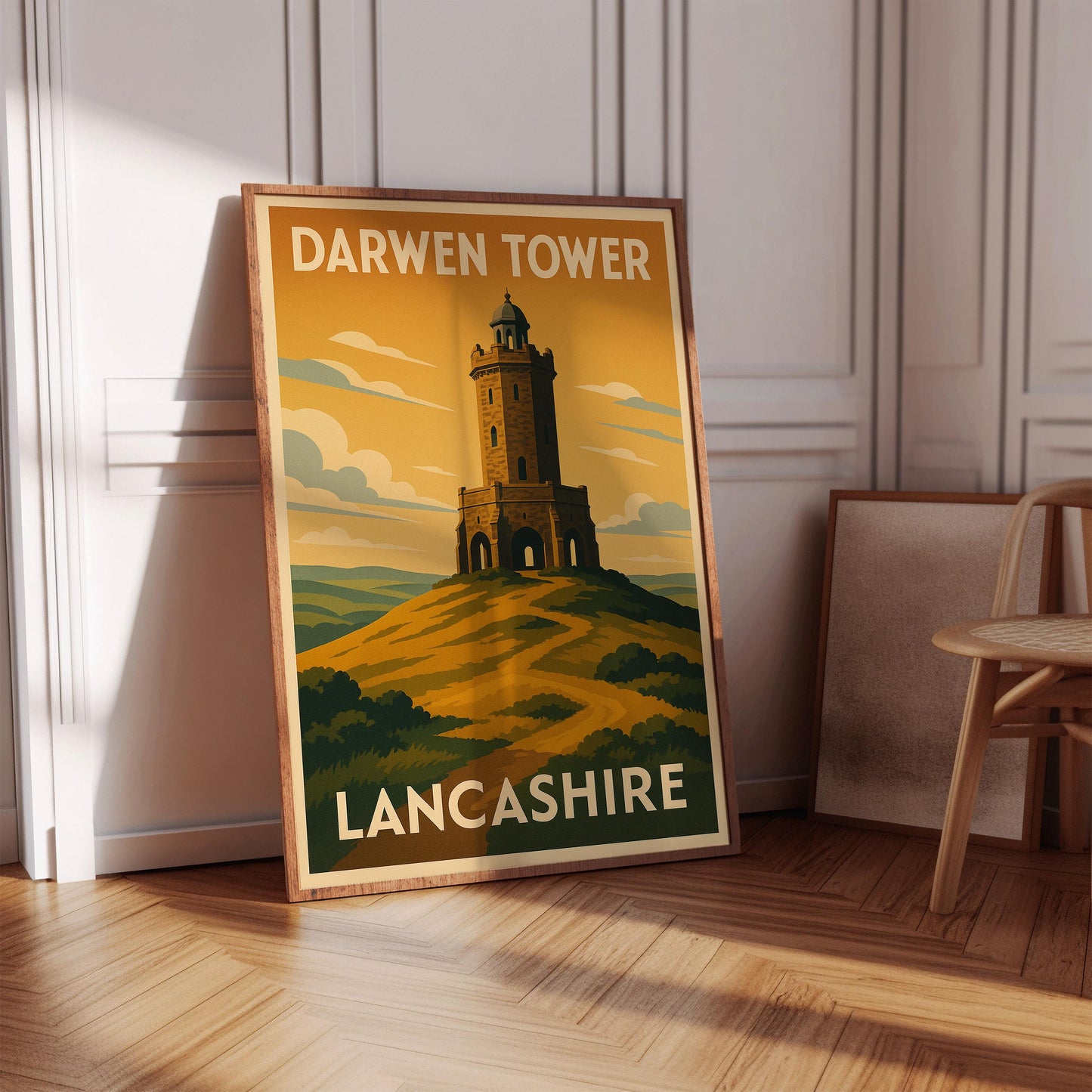 Darwen Tower Print, Jubilee Tower Wall Art, Lancashire Landmark Poster, Darwen Home Decor, Darwen Gift, Local Landmarks, Darwen Prints