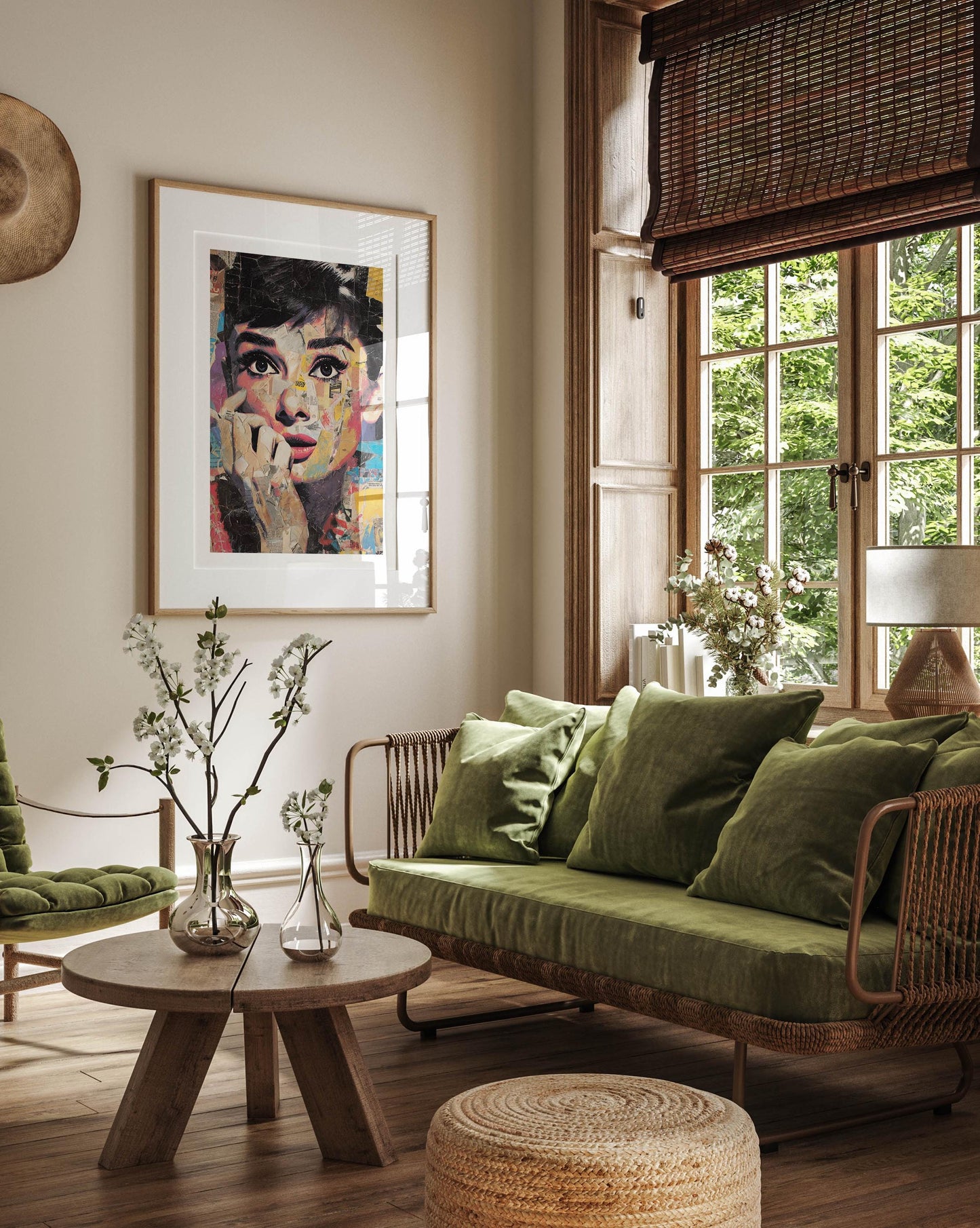 Elegant Vintage Film Star Art Print, Classic Hollywood Icon Illustration, Timeless Style Wall Decor, Retro Glamour Portrait Poster