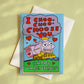 Cute Train Valentine's Day Card