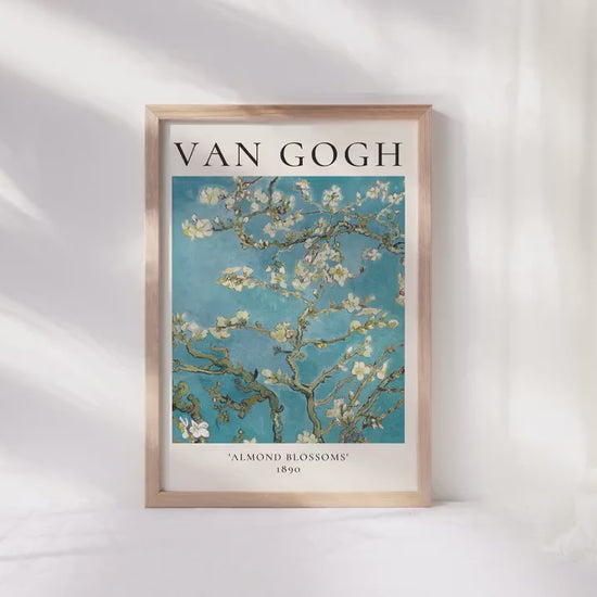 Van Gogh Art Print, Van Gogh Exhibition Poster, Almond Blossoms, Floral Wall Art Decor, Floral Garden Art, Gift Idea, A1/A2/A3/A4, Aesthetic