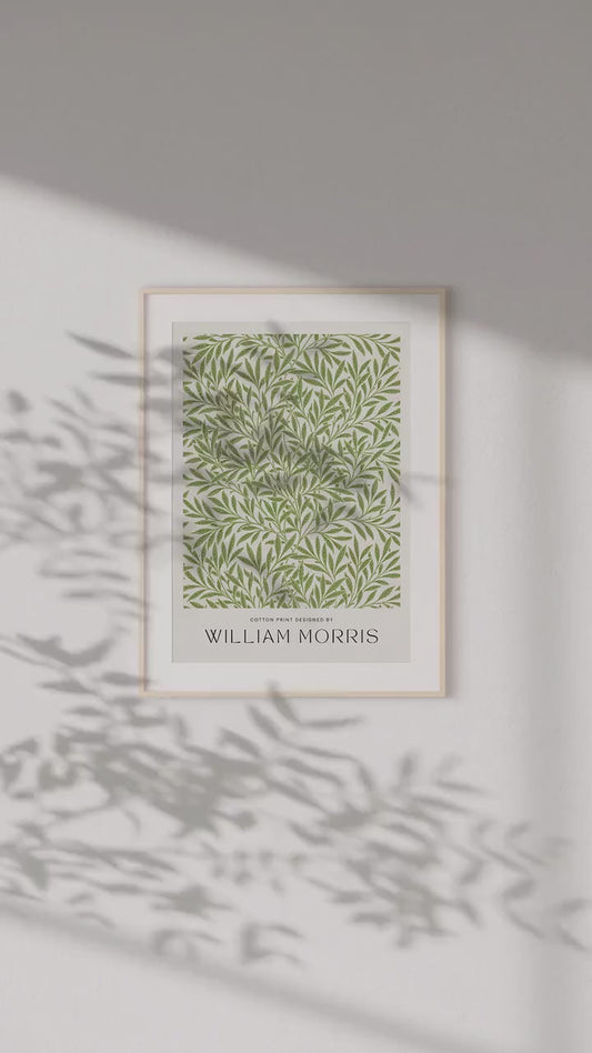 William Morris Art Print, Botanical print, William Morris Willow Pattern, Art Poster, Museum Poster, Vintage Poster, Wall Decor, Home Decor