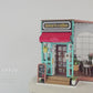 Build Your Own Coffee Shop, Doll House DIY Kit, Model Set, Miniature Coffee Shop Craft Kit for Adults, Mini Diorama Shop with Furniture