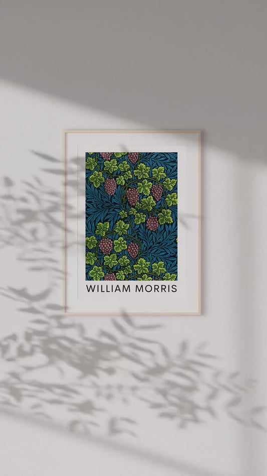 William Morris Art Print, Exhibition Poster, William Morris Print, Art Gallery Poster, Museum Poster, Vintage Poster, Wall Decor, Home Decor