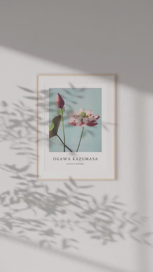 Botanical Print, Lotus Wall Art, Flower Print, Botanical Art, Flower Art, Room Decor, Home Office, Home Decor, Japanese Art, Aesthetic