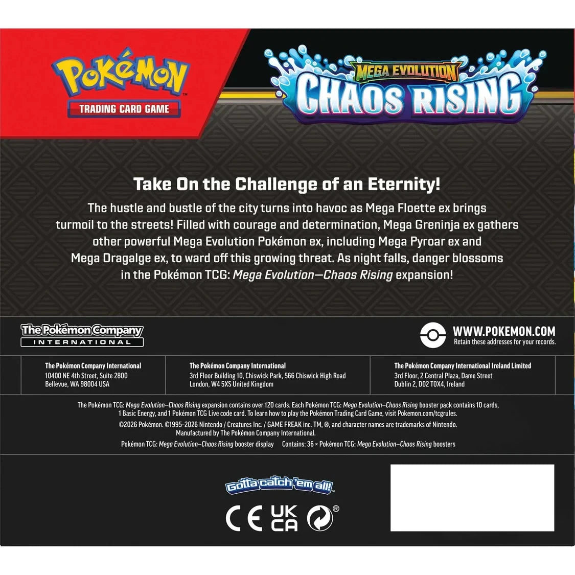 Pokémon TCG: Mega Evolution-Chaos Rising Booster Display Box