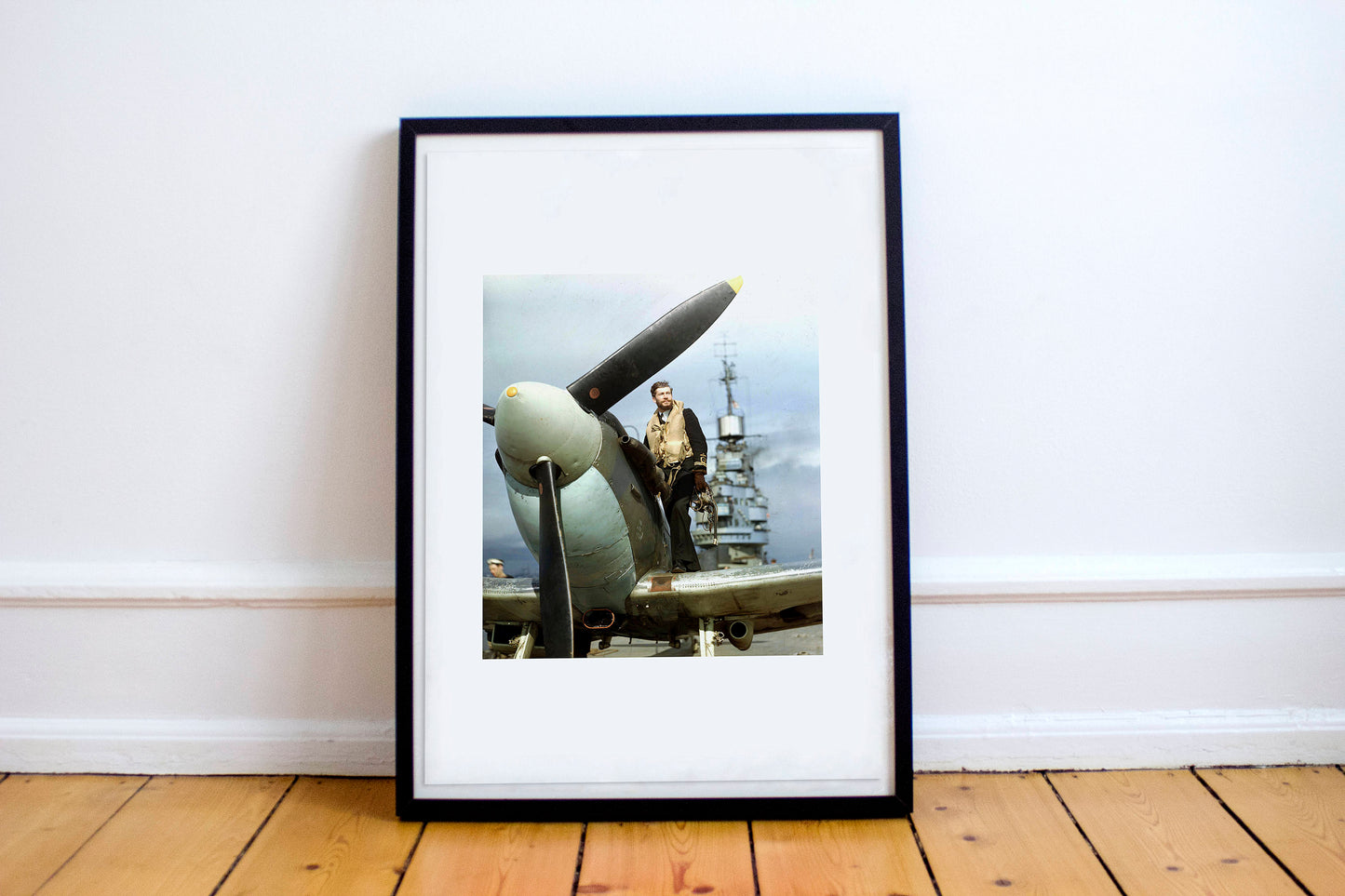 Vintage RAF print, Bachelor pad print, Wall decor, mens gift, gift for him, vintage wall decor, War Photograph, Fighter pilot Print