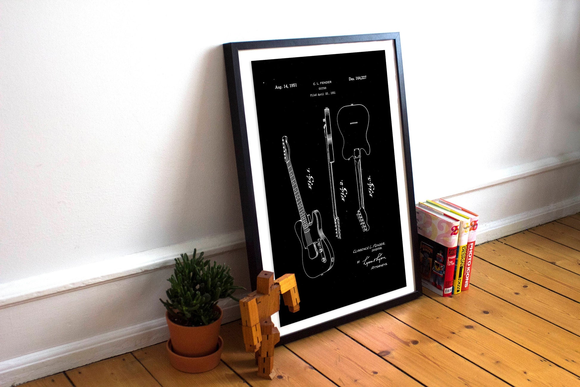 Telecaster Electric Guitar Patent Wall Art Print, Patent Art, Blueprint, Patent Print, Patent Poster, gift for dad