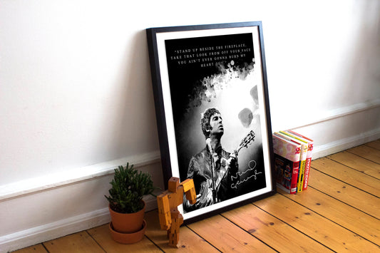 Noel Gallagher Inspired Print, Noel Gallagher Oasis Poster, Wall décor Music print, Best selling art, Noel Gallagher print, Oasis Art Print,