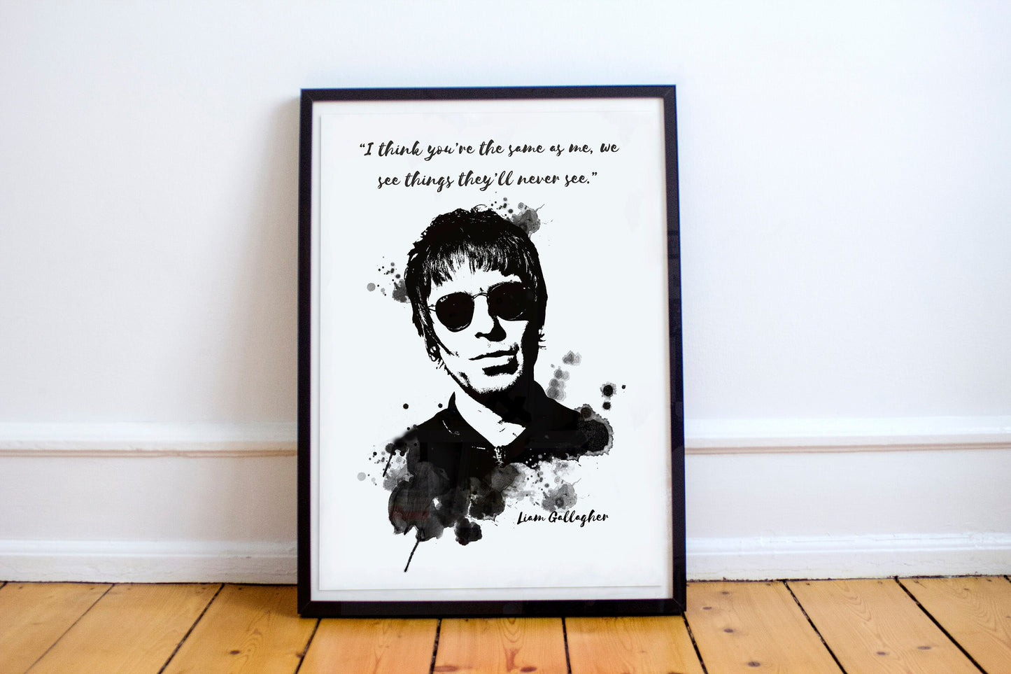 Oasis Liam Gallagher Print | Music Print | Home Decor Wall Art | Indie Rock Poster Art | Liam Gallagher Original art print