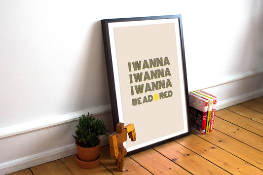 Stone Roses Inspired Print, I Wanna Be Adored Print, Manchester print, Stone Roses Poster, Manchester Wall Art, A3, A4, Ian Brown
