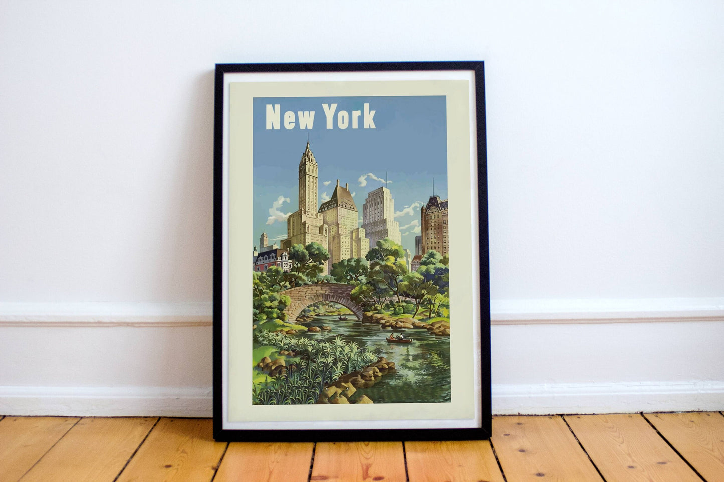 New York Inspired Wall Art Print - Poster | Unframed | A4 | New York Travel Poster | New York Gift | New York Image