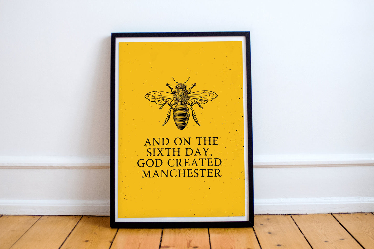 Manchester Print, Manchester City Art Print, Manchester Bee, Manchester Print Unframed, A4, A3, Manchester Bee, Love Manchester,