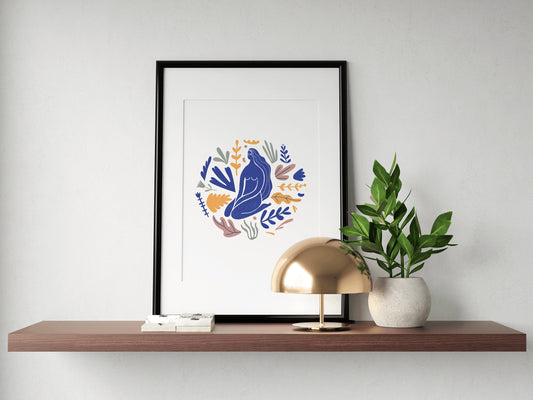 Henri Matisse Inspired Abstract Woman Art Print, Matisse Style Art Print, Matisse Inspired Print, Modern Aesthetic, Minimal Design, Trending
