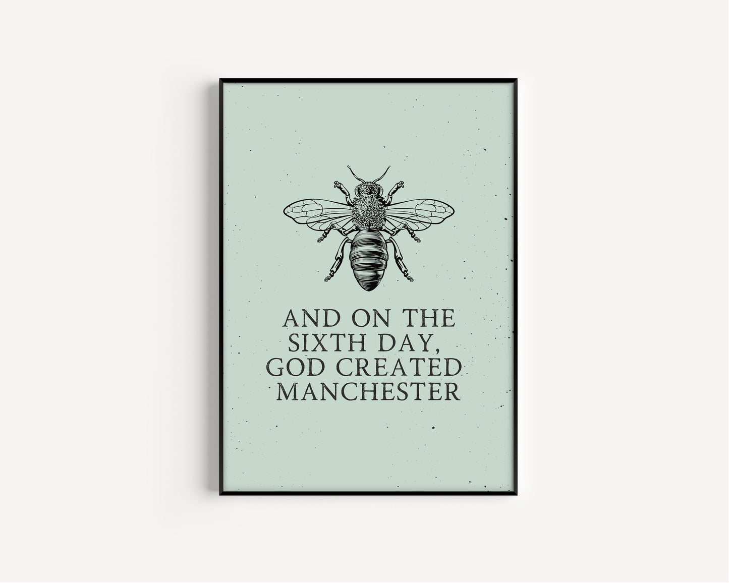 Manchester Print, Manchester City Art Print, Manchester Bee, Manchester Print Unframed, A4, A3, Manchester Bee, Love Manchester,