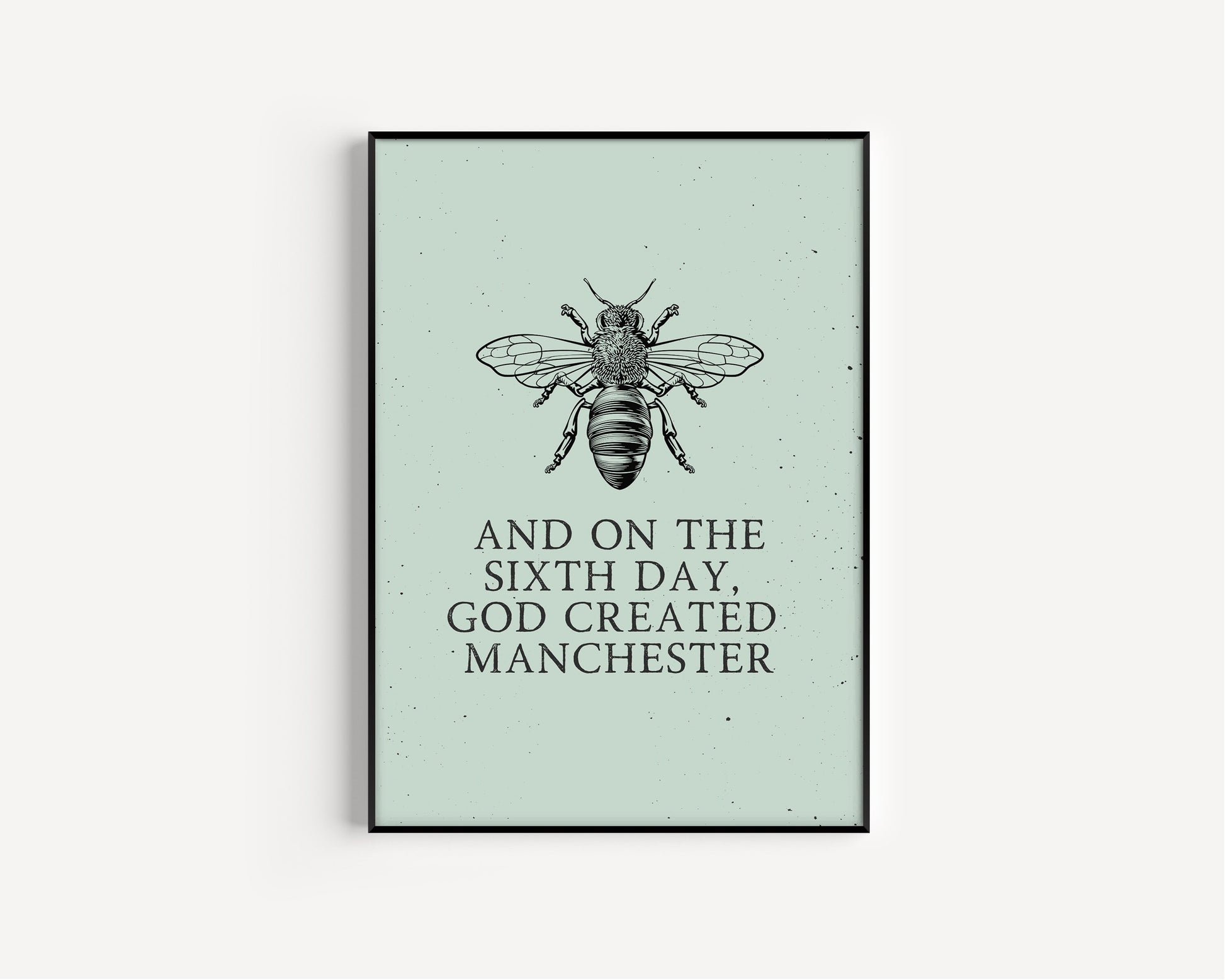Manchester Print, Manchester City Art Print, Manchester Bee, Manchester Print Unframed, A4, A3, Manchester Bee, Love Manchester,