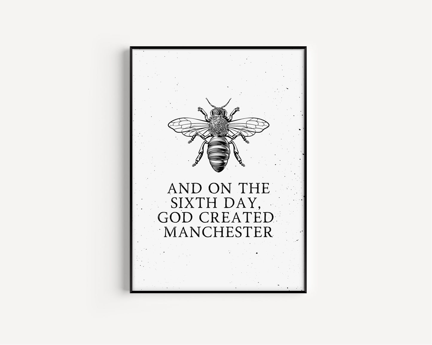 Manchester Print, Manchester City Art Print, Manchester Bee, Manchester Print Unframed, A4, A3, Manchester Bee, Love Manchester,