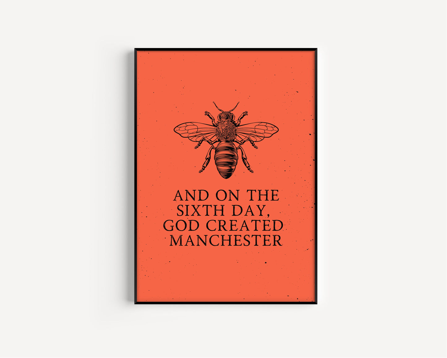 Manchester Print, Manchester City Art Print, Manchester Bee, Manchester Print Unframed, A4, A3, Manchester Bee, Love Manchester,
